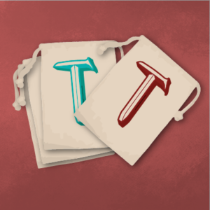 Transcontinental - 4 Embroidered cloth bags for player components
