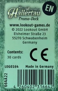 Hallertau Promo-Deck (edycja angielska)