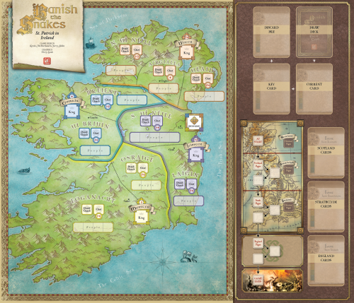 Banish the Snakes: Mounted Map Set