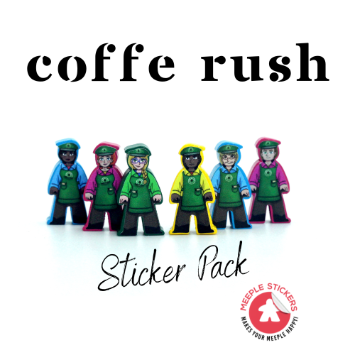 Coffee Rush Stickers Set