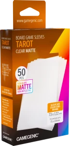 Gamegenic: Board Game Sleeves - Tarot (73x122 mm) - Clear Matte - 50 sztuk