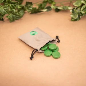 Woodestic Crokinole Tournament Disc Set – Green