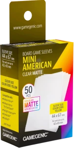 Gamegenic: Board Game Sleeves - Mini American (44x67 mm) - Clear Matte - 50 sztuk
