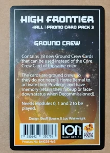High Frontier 4 All: Promo Pack 3 - Crew